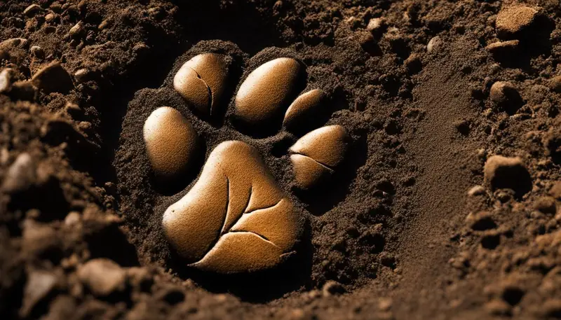 tracking cat paw print