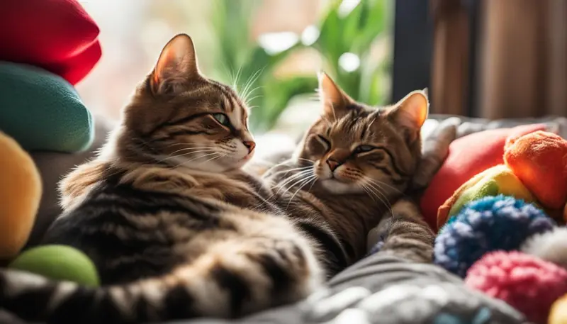 showing love to cats