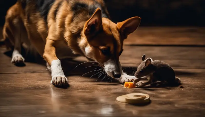 removing mouse trap glue from dog