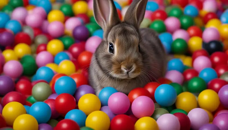 baby rabbit play