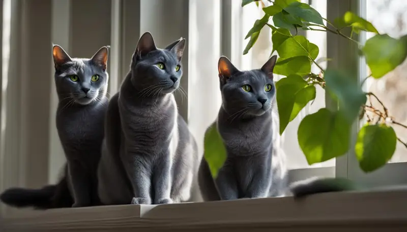 Russian Blue Cats