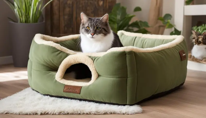 Armarkat Laurel Green Cat Bed