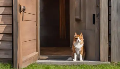 dog door for cat control