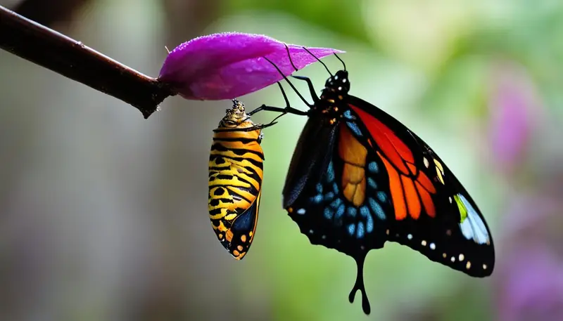 emerging butterfly