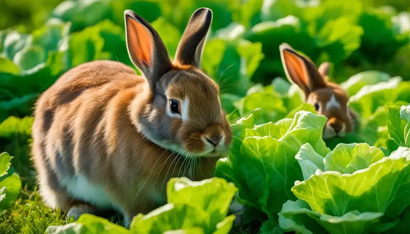 feeding rabbits iceberg lettuce