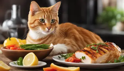 feeding cats chicken breast