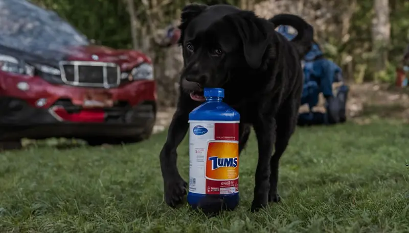 precautions for giving dogs Tums