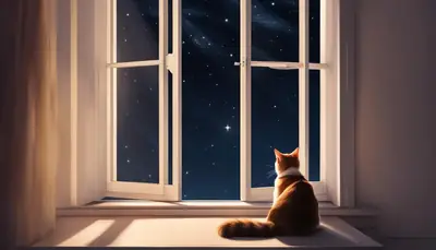 cat in a confinement room