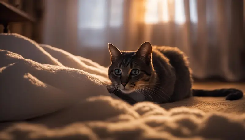 transitioning cats to sleeping areas