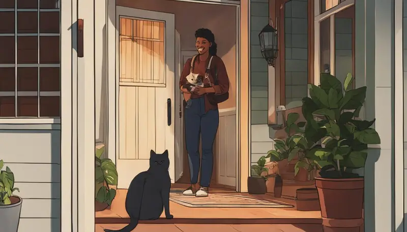 communicating with neighbors about cat running