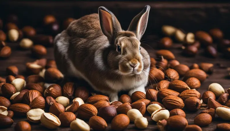 hazards of nut consumption in rabbits