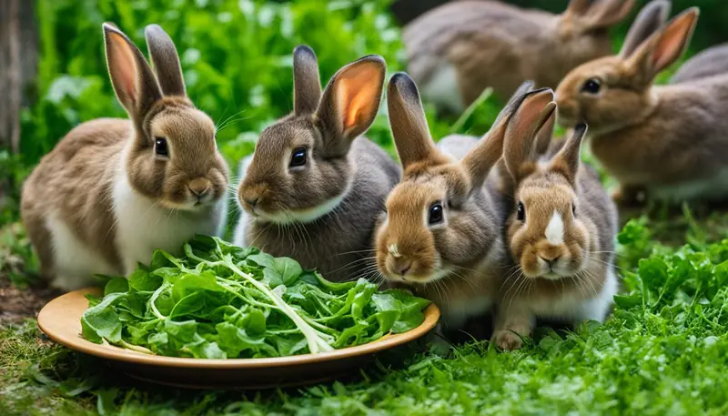 introducing arugula to rabbits