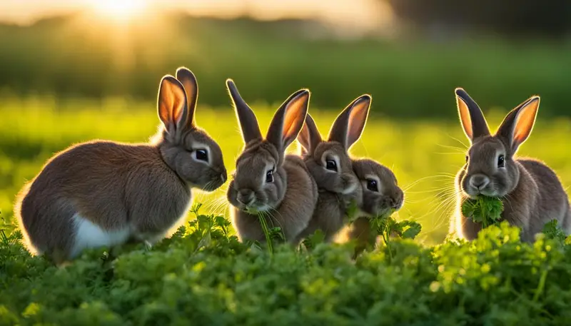 feeding parsley to rabbits