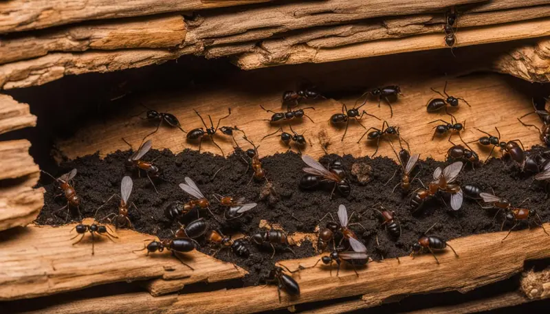 Carpenter ant habitat