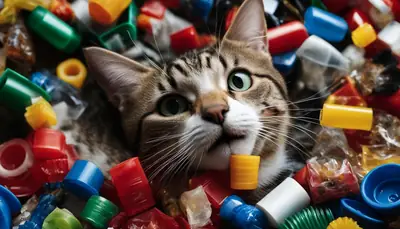 plastic ingestion in cats