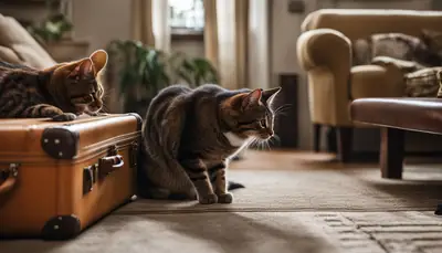 cat's behavior changes after vacation