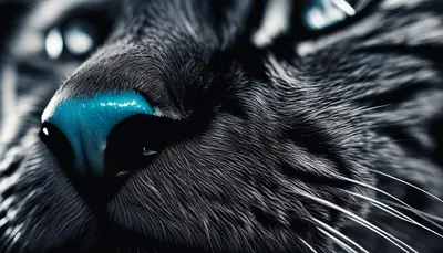 Causes of black stuff in cat's nose