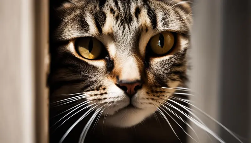 cat feeling trapped