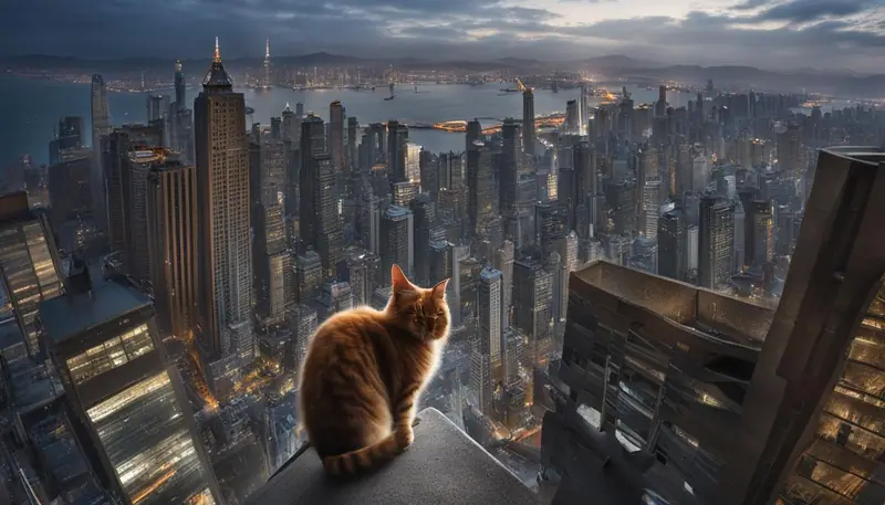 cat falling out window