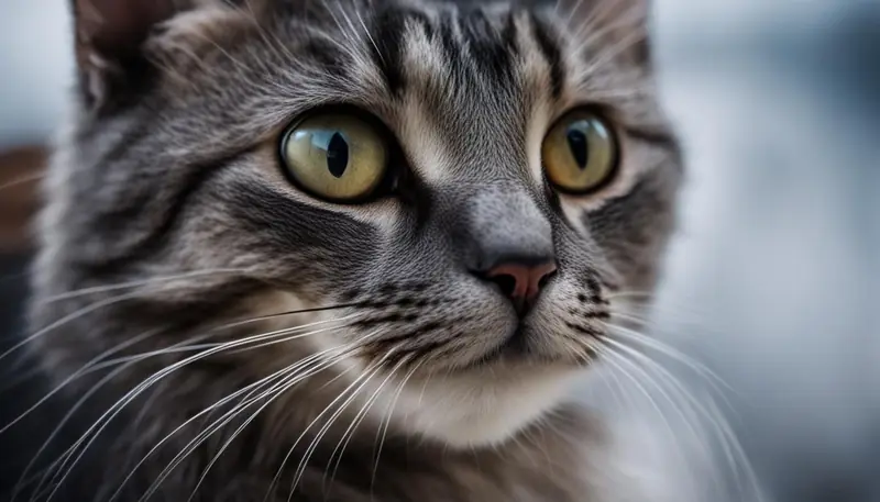 scared cat