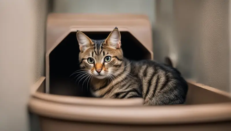 cat pooping behavior