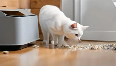 cat leaving poop stains