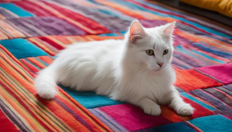 cat with wet spots
