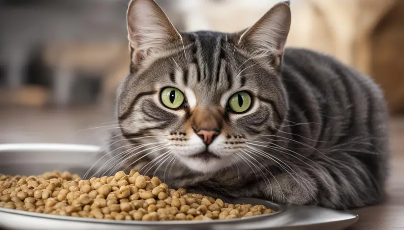 cat making crunching noise with mouth
