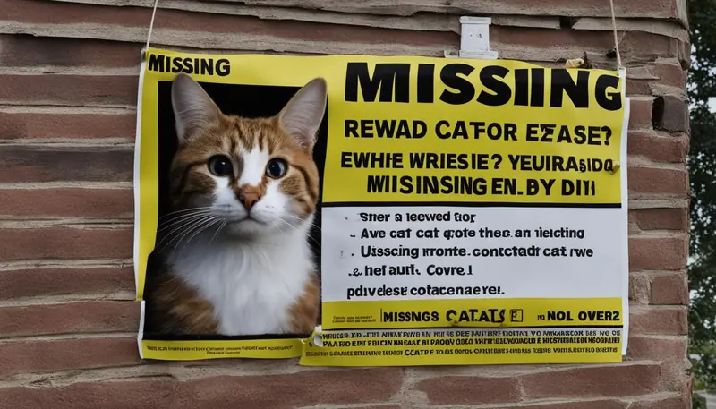 missing cat poster