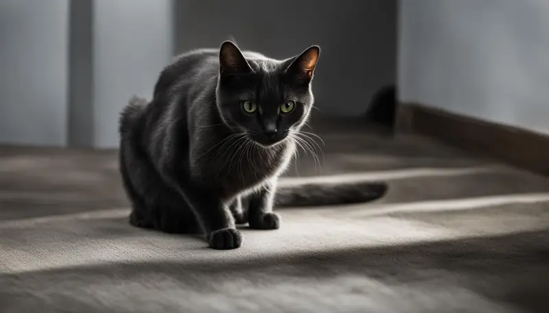 signs of scared cat image