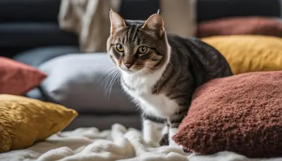 cat marking territory