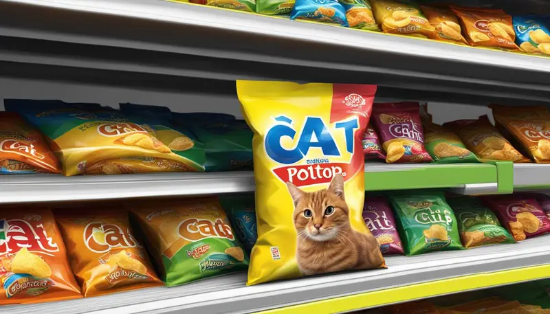cat potato chips