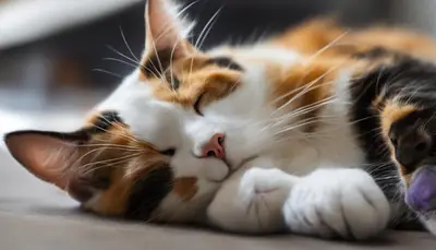 cat rolling on back