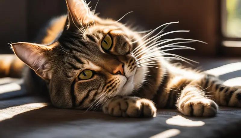 cat rolling behavior
