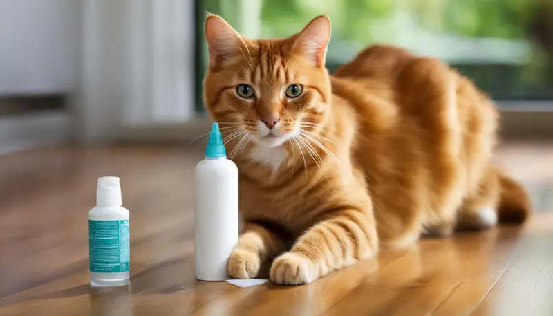 cat scooting due to allergies