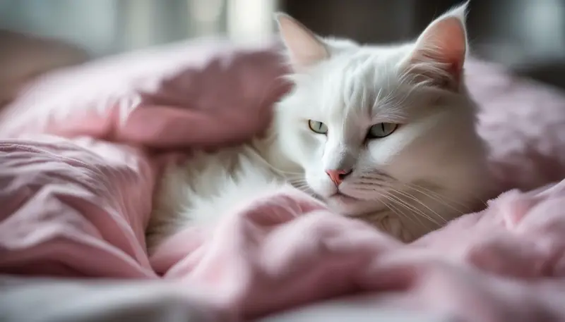 cat sleeping with tongue sticking out