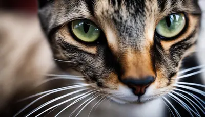 cat sniffing