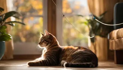 playful cat swatting