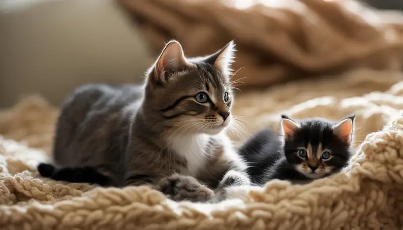 cat and kitten supervision
