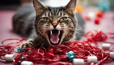 cat-hair-tie-ingestion