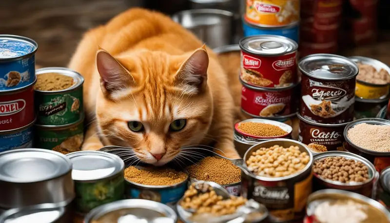 cat and wet food