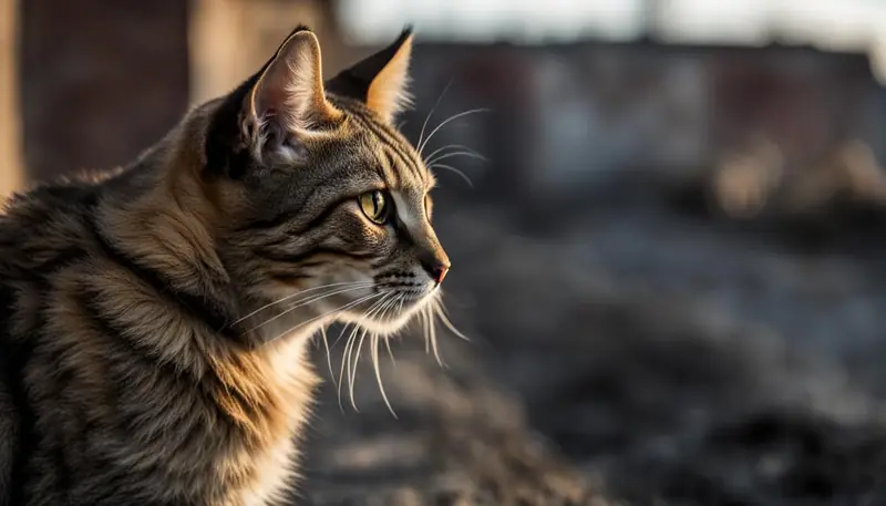 feral cat with clipped ears