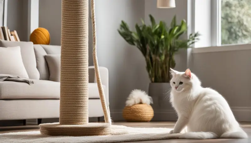 cat scratching post