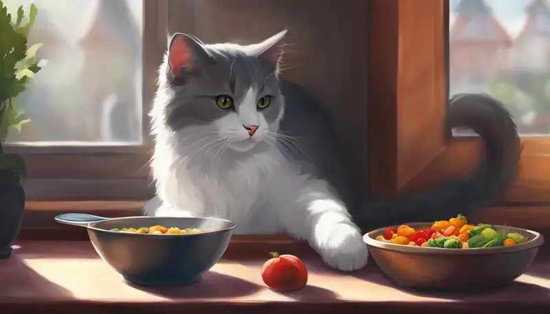 cat eating