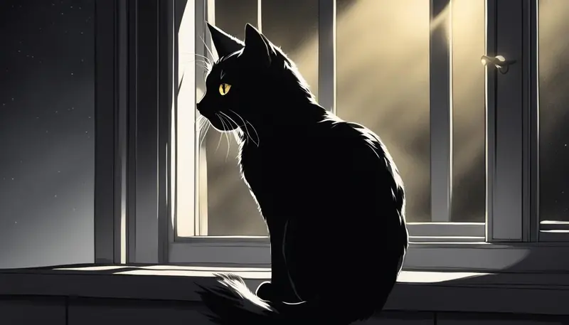 cat meowing at night