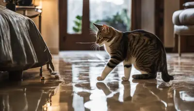 cat spraying