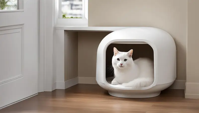 hooded litter box
