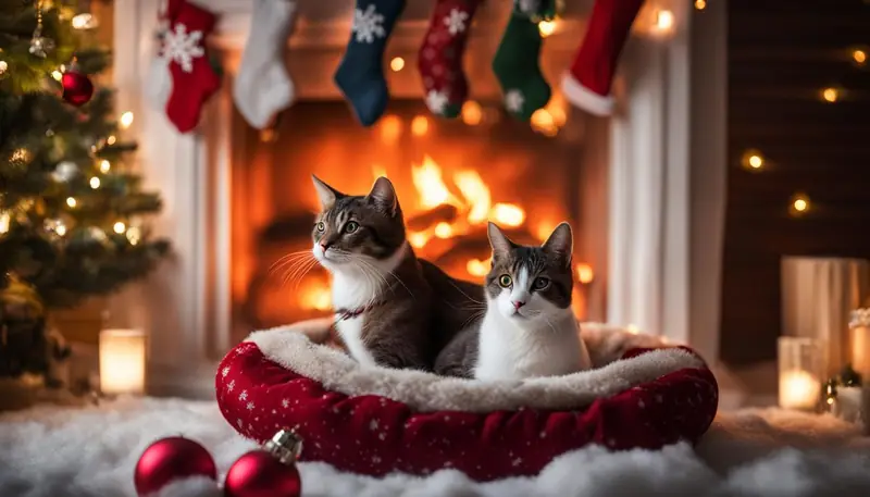 Cat bed for Christmas
