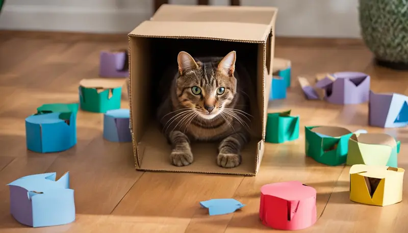 cardboard box slow feeder