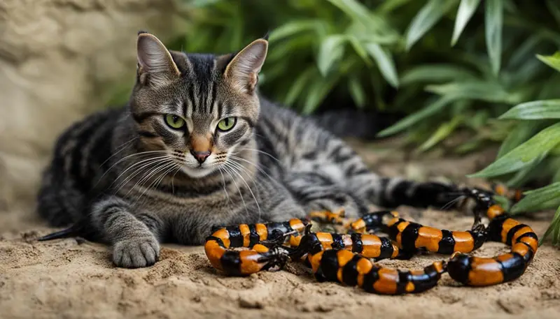 health implications of cats consuming scorpions